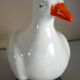 Glazed ceramic bird, signed Vallauris with bright colors