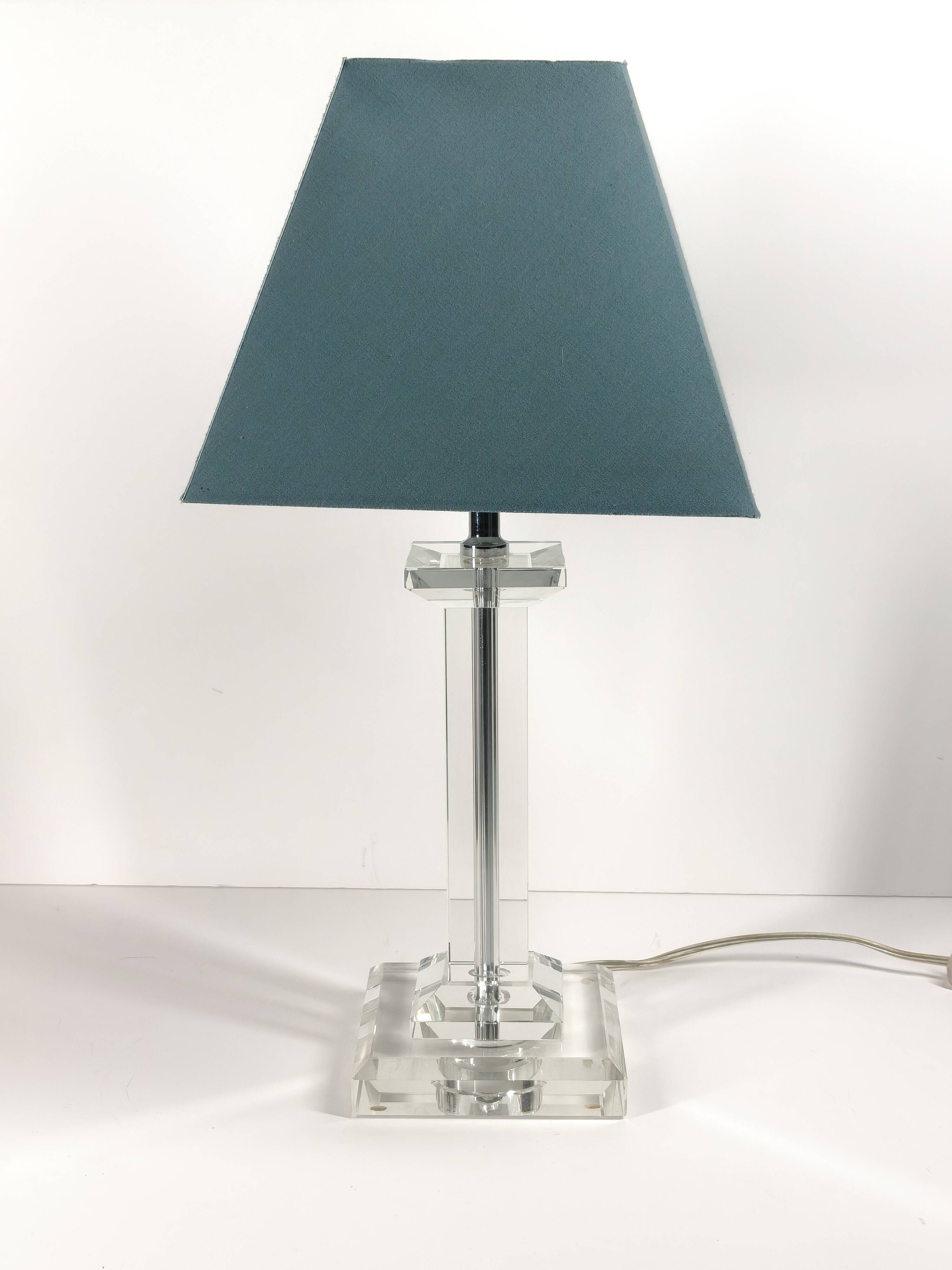 Table lamp Crystal in Plexiglass – 70s/80s