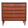 Vintage Danish design wide chest of drawers in teak