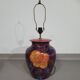 Hand-turned ceramic / glazed vase lamp holders 1970s (most likely French)