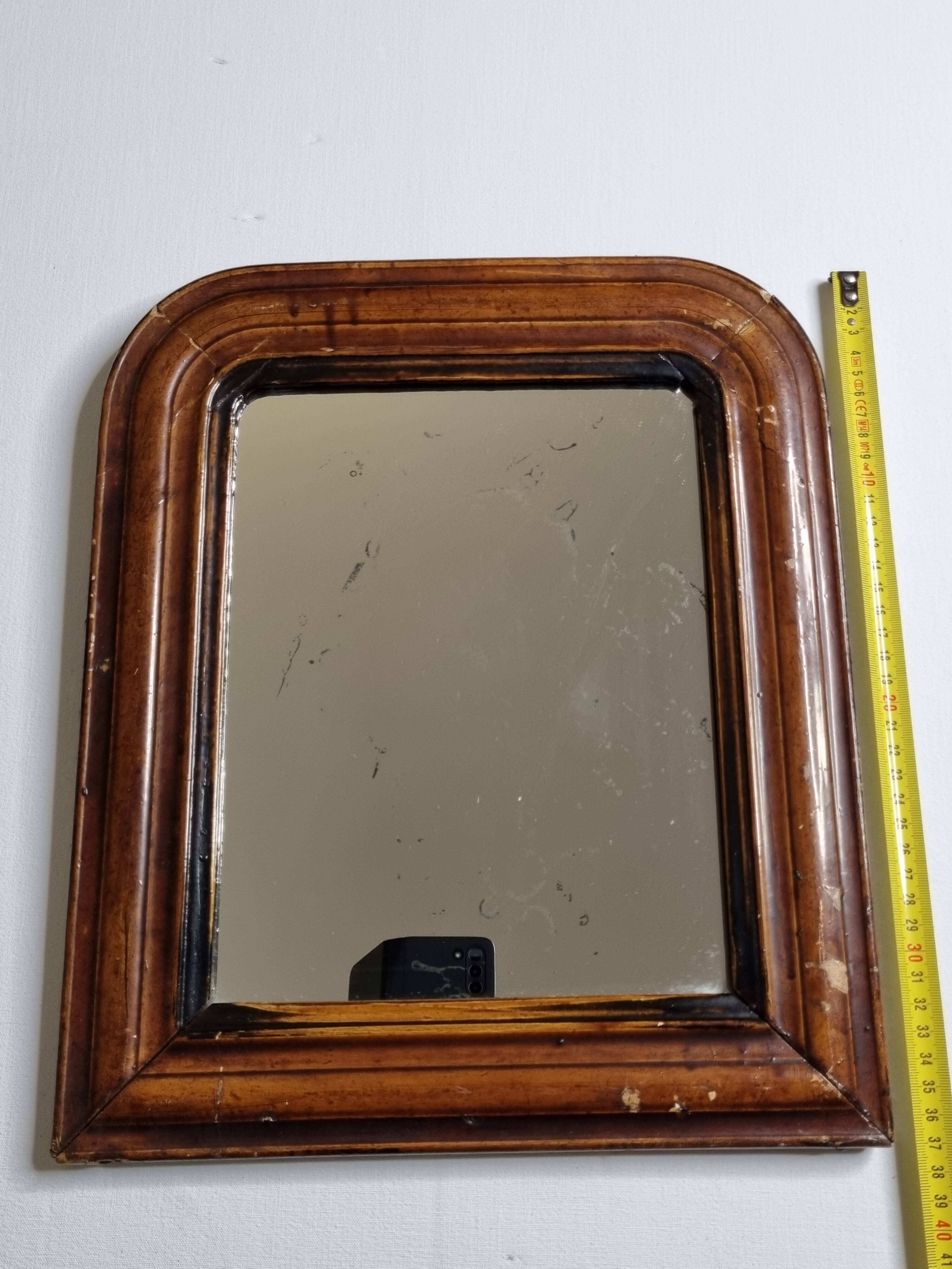 Vintage Louis Philippe style table mirror 37 cm x 32 cm