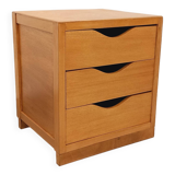 Vintage bedside cabinet or storage unit in solid wood from the 60s