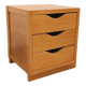 Vintage bedside cabinet or storage unit in solid wood from the 60s