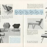 Dutch modernist Gispen 1401 Armchair by Wim Rietveld in green leather