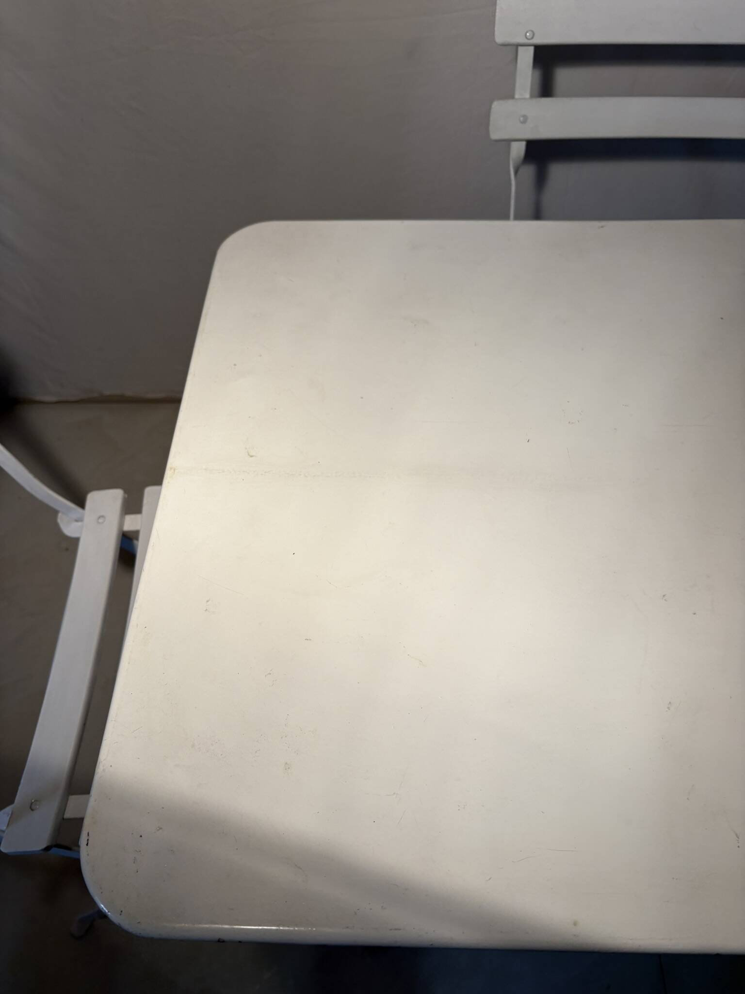 Bistro-style folding garden furniture set – table and 3 chairs