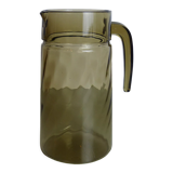Smoked glass pitcher