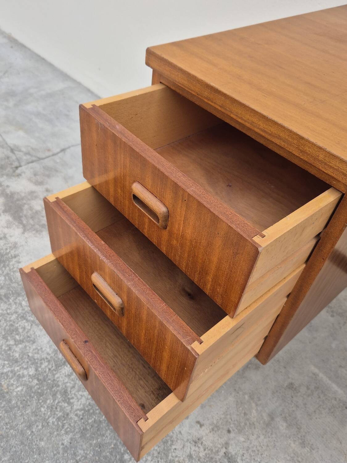 Vintage 1950s Scandinavian style modernist desk