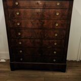 Semainier Louis XVI style in walnut veneer