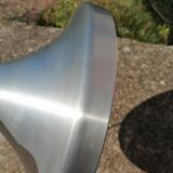 Suspension space age vintage en aluminium brossé