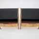 1960s pair of restored bedside tables, czechoslovakia