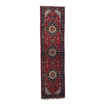 Tapis vintage du Moyen-Orient Malayer fait main en laine – 80 x 289 cm 1950