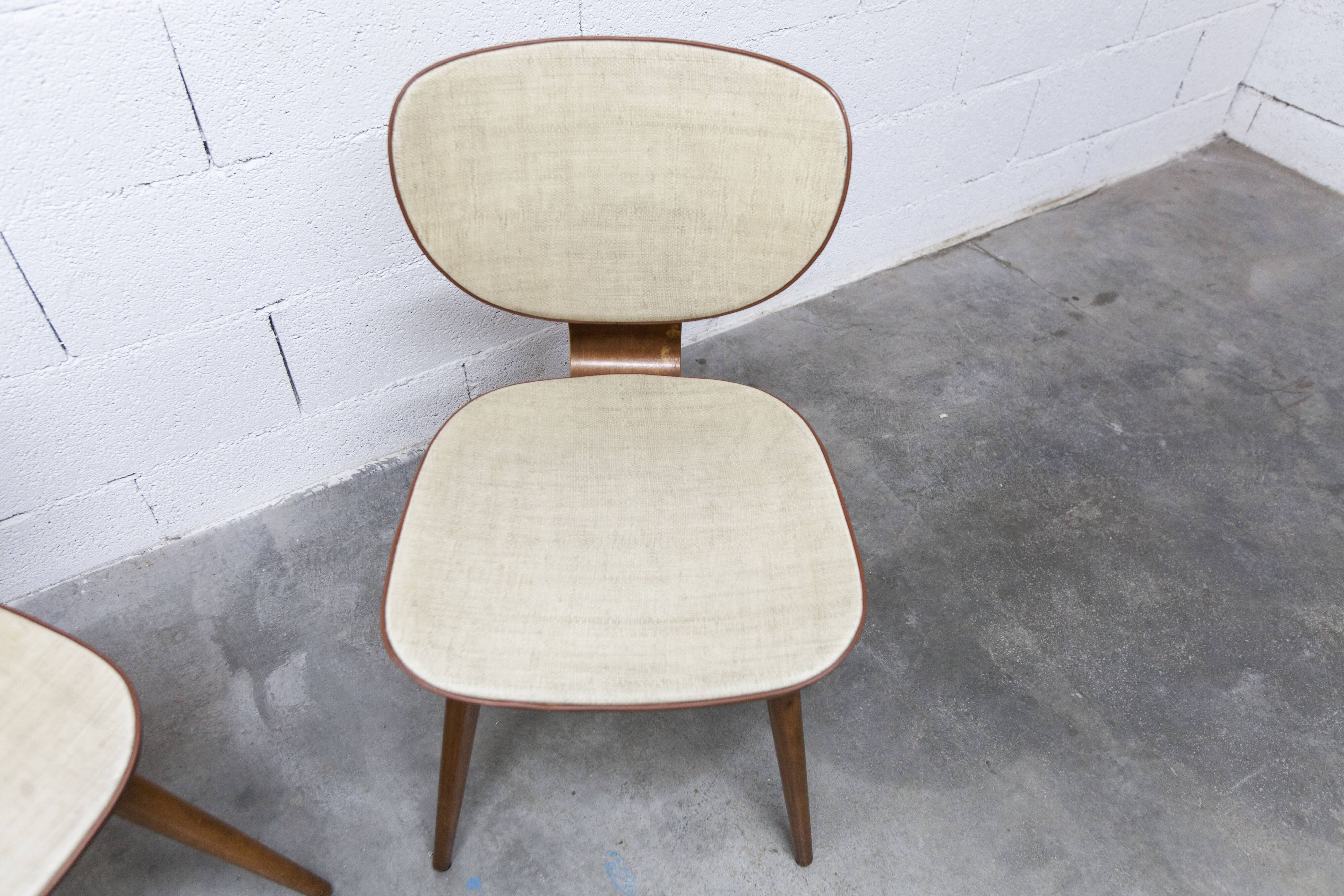 Pair of Baumann chairs No. 831 G1 "design Max Bill" 1960
