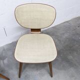Pair of Baumann chairs No. 831 G1 "design Max Bill" 1960