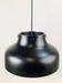 Mid-Century Modern Danish Black Jumbo Pendant Lamp by Uniline for Nordisk Solar, 1960s