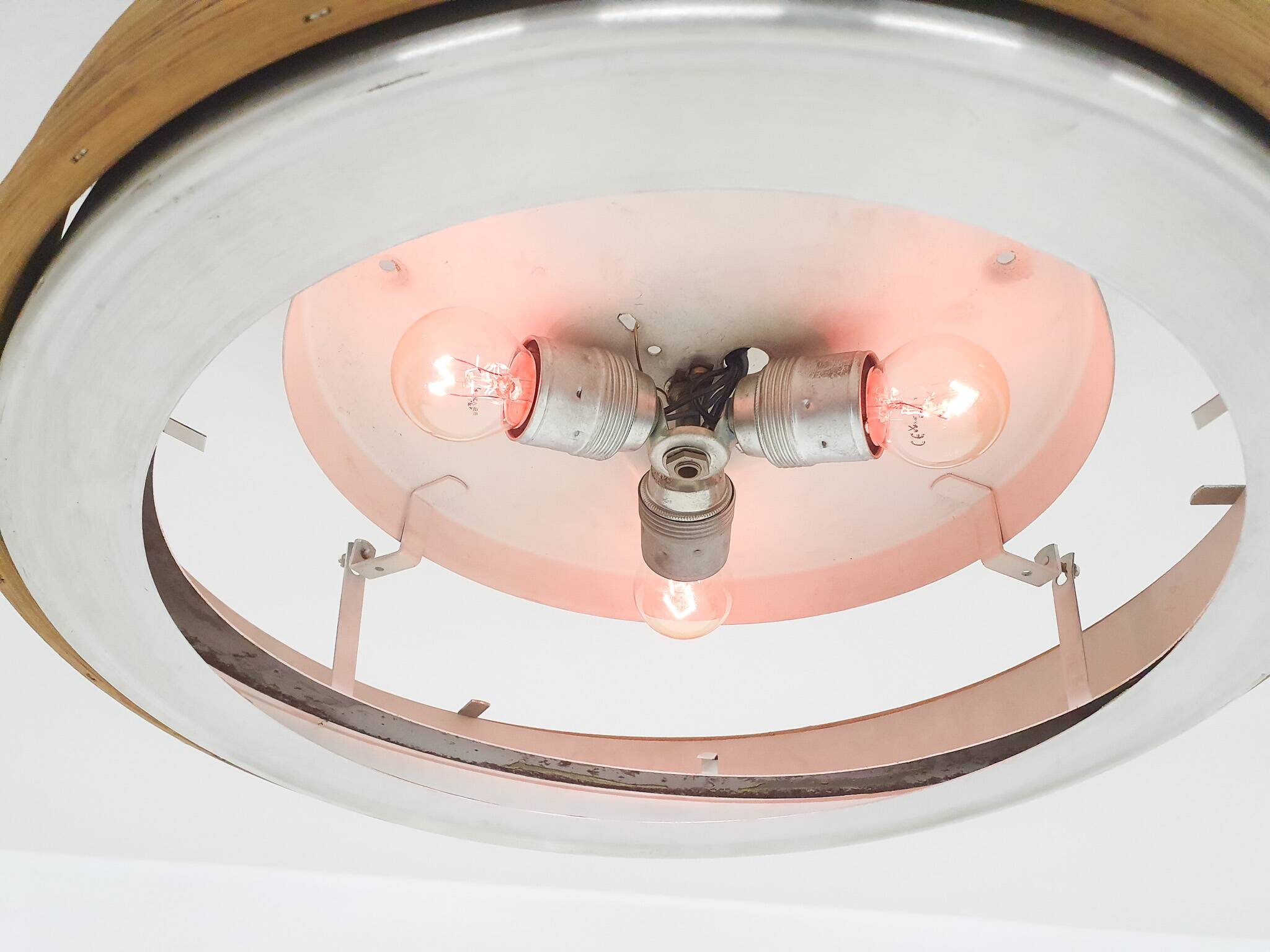 Doria bamboo ceiling light, Germany 1950's