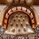 Chaise de bureau Chesterfield Captain marron