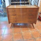 Vintage oak chest of drawers from the 60s