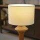 Lampe en chêne des années 1950
