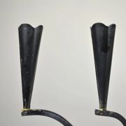 Four-Candle Candelabra with Brass Bell — Ystad-Metall, Sweden, 1950s