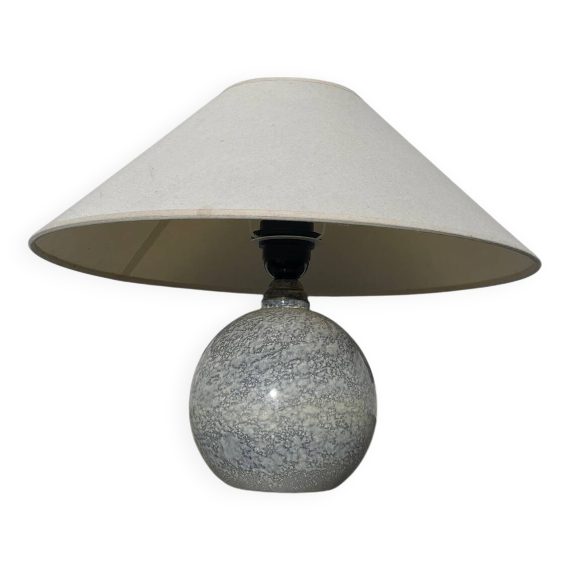 Speckled wood ball lamp 1980