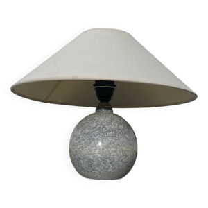 Lampe boule bois moucheté