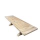 Monastery table in solid oak with extensions.