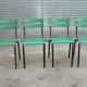 Lot de 4 chaises de jardin empilables