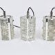 Bakalowits Vienne, jusqu'à trois lampes suspendues en cristal facetté, Autriche, années 1960