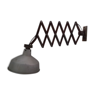 Lampe applique accordéon Mazda design industriel 50's