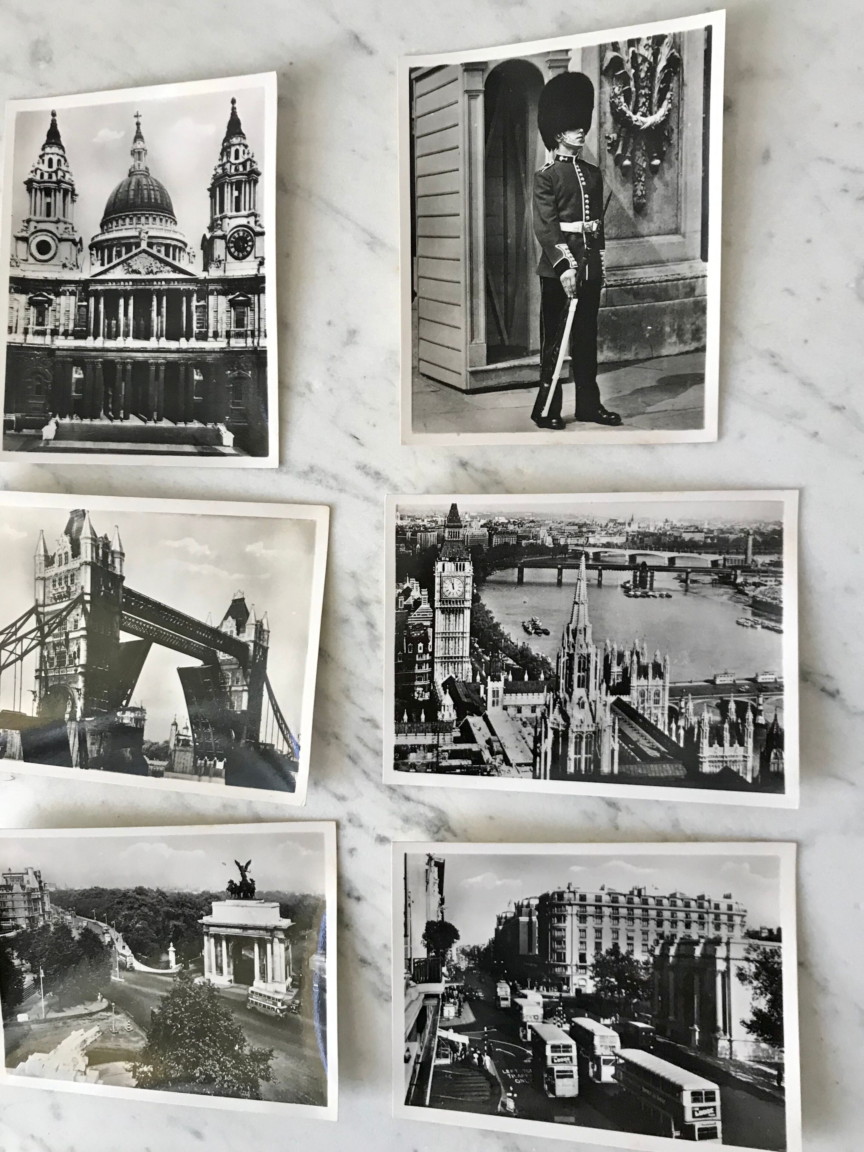 Set of 12 vintage silver photos London 70s-80s