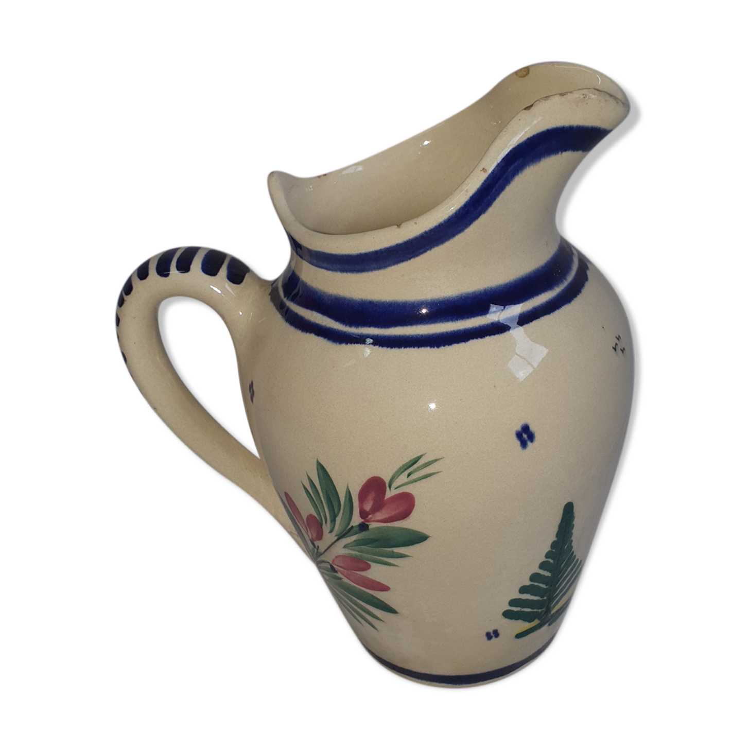 Henriot Quimper HB ceramic pitcher