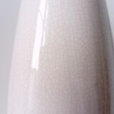 off-white/cream crackled glaze ceramic vase