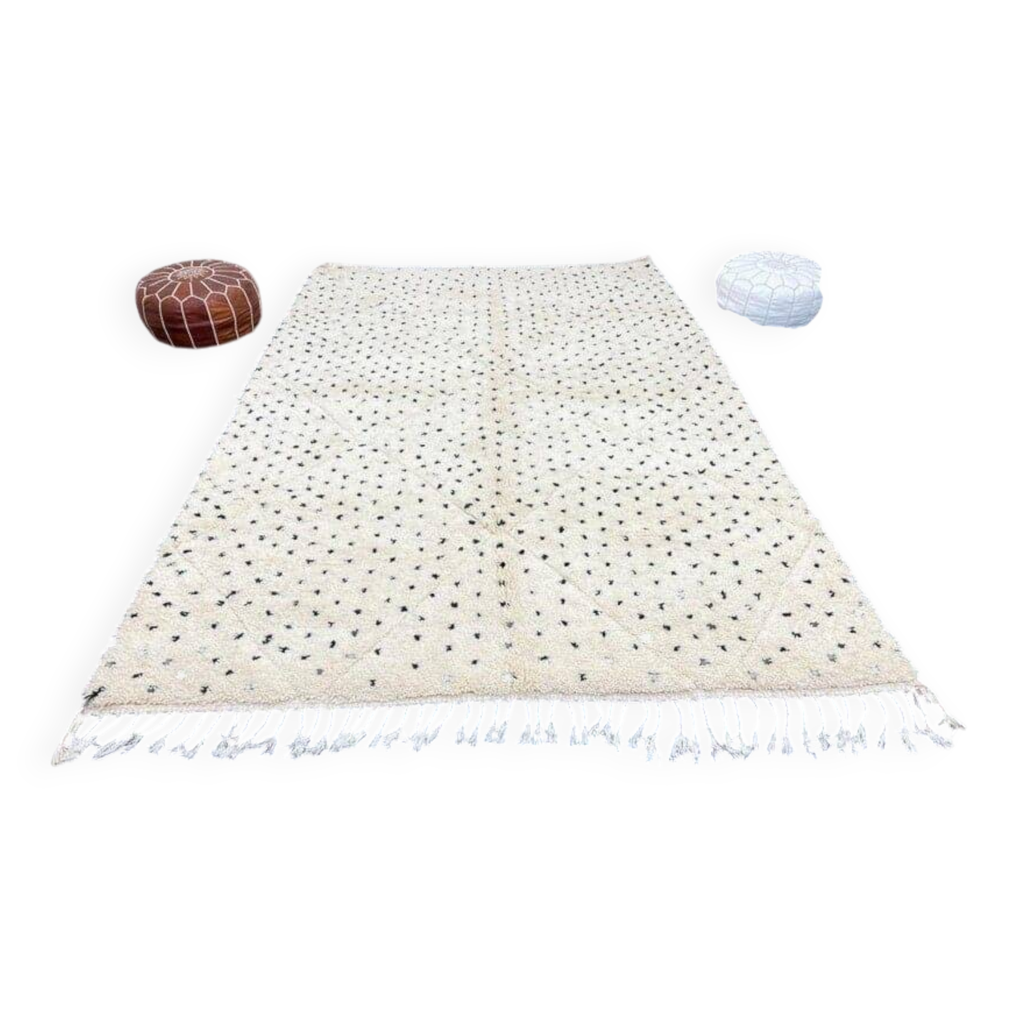 Handmade pure wool Berber rug size 250 x 250 cm