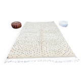 Tapis berbère en laine pure artisanale taille 250 x 250 cm