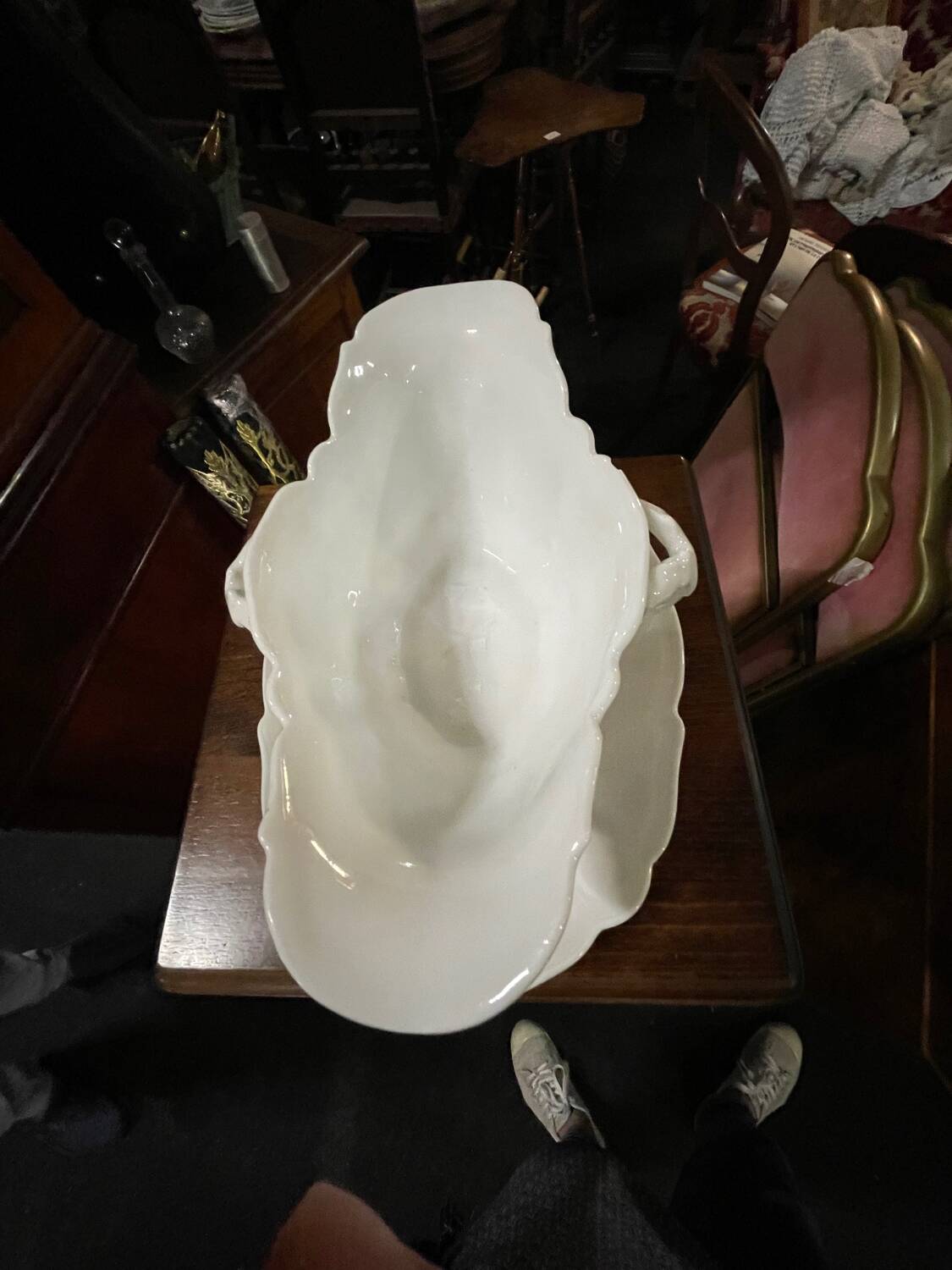 Porcelain sauceboat 1860