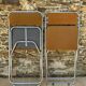 Chaises pliantes vintage chromées