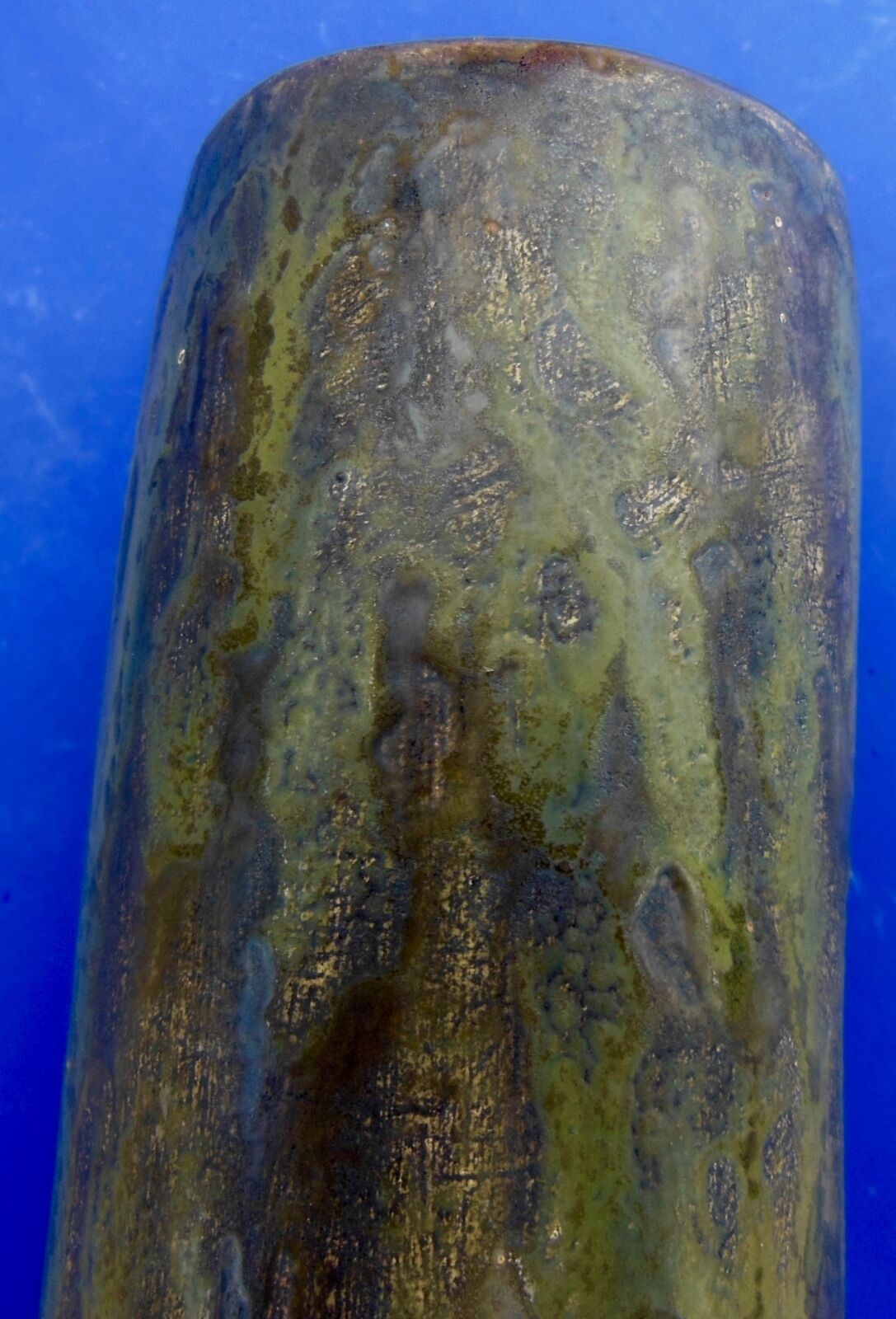 Monogrammed ceramic roll vase C.l, to be identified