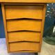 Vintage desk with winged drawers