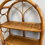 Vintage rattan shelf