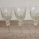 Antique foot glasses cut St Louis style 30 pieces