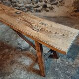 Banc Ancien Rustique en Bois | Style Ferme & Campagne