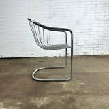 Vintage chrome wire chairs