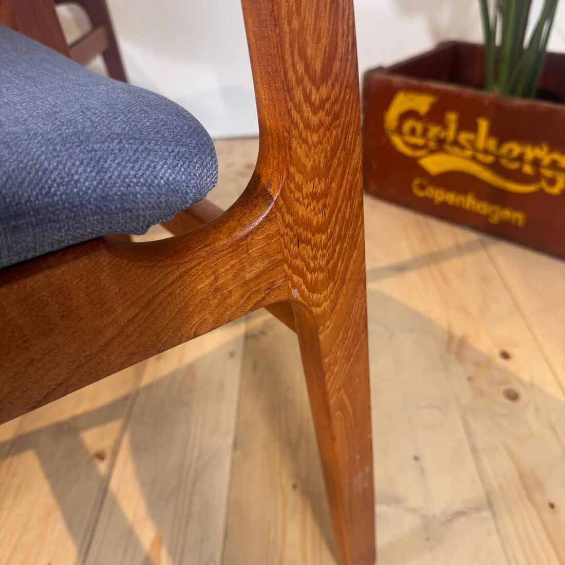 Set of 4 Danish teak dining chairs, 1960s