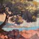 Southern landscape painting, signed oil painting, 1930