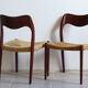 Pair of chairs n ° 71 by Niels O Moller for JL Mollers Møbelfabrik