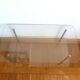 Brass and glass coffee table in Jansen style circa 1960.