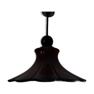 70s ceramic flower pendant light