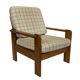 Vintage armchair set of 2 pinewood pine 70s design