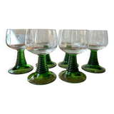 Set of 6 Alsatian wine glasses