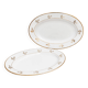 Paire de plats en porcelaine 1950